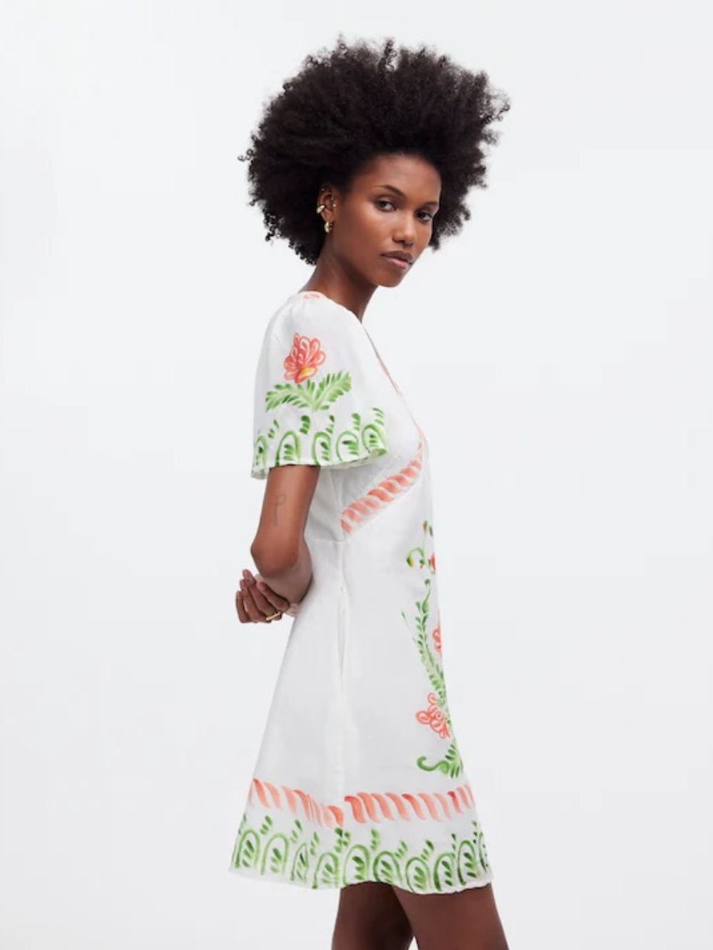 Banjanan Dumitara Floral Mini Shift Dress Size Medium